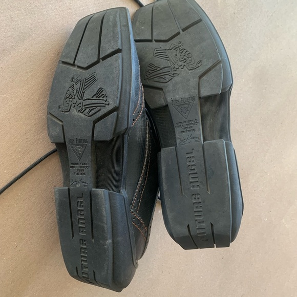 John Fluevog Charles Future Angel Men’s 12 Contrast Leather Wingtip Dress Shoe - Picture 8 of 11